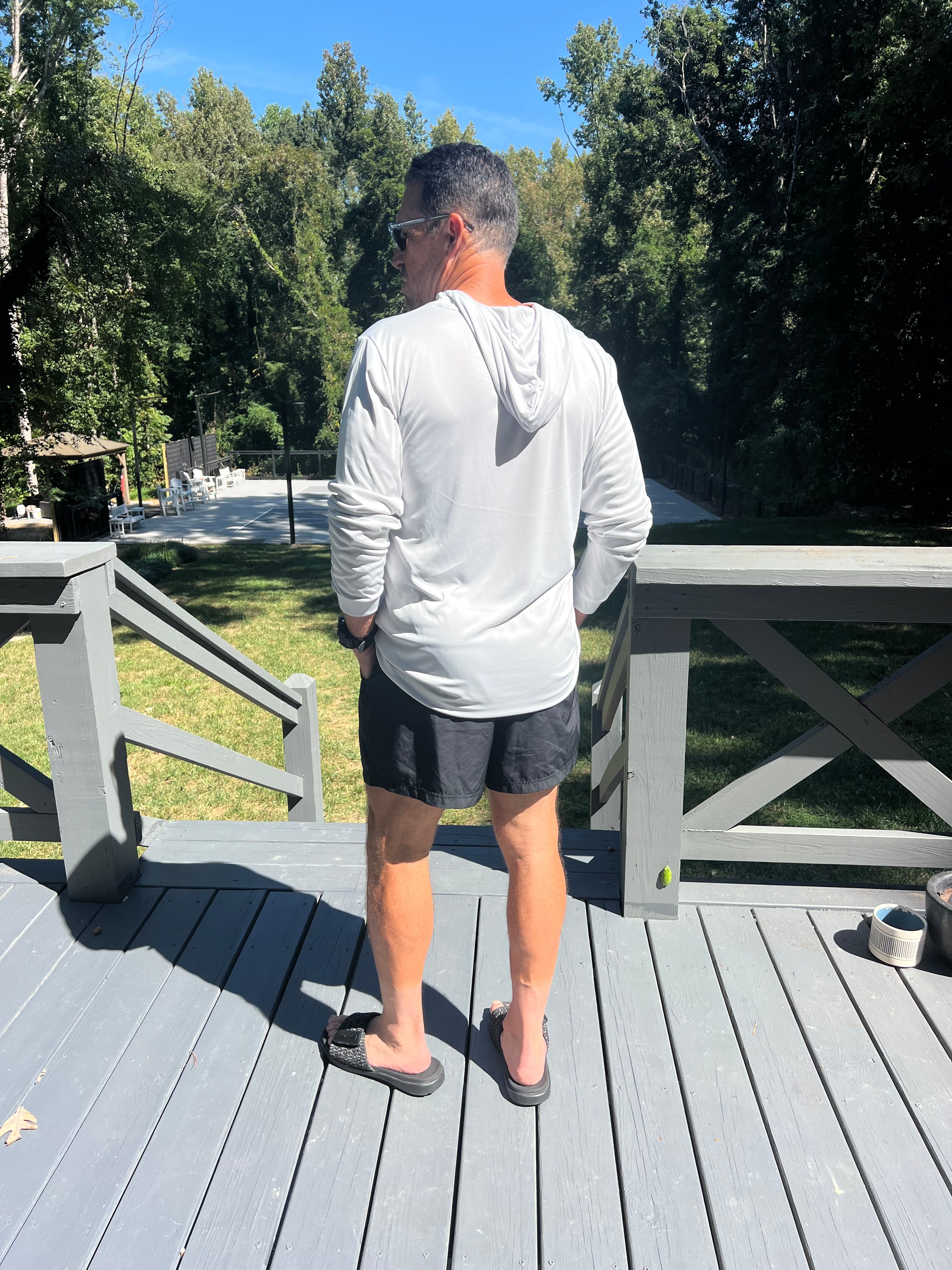 Unisex Long Sleeve Performance Hoodie, QDT, UPF50+