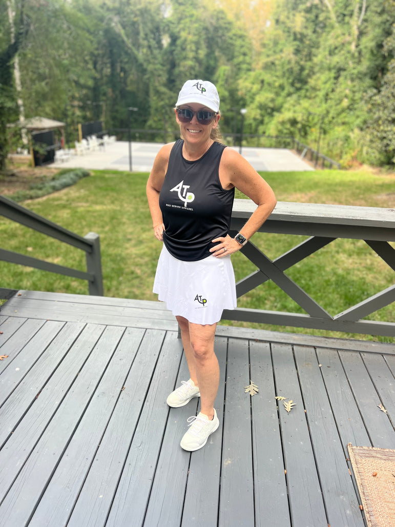 Lady's Performance Crossover High Waisted Mid length flowy Skorts with Pockets