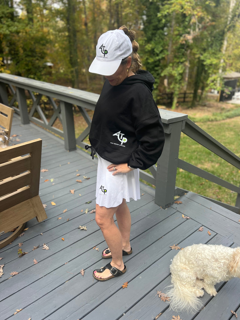 Lady's Performance Crossover High Waisted Mid length flowy Skorts with Pockets