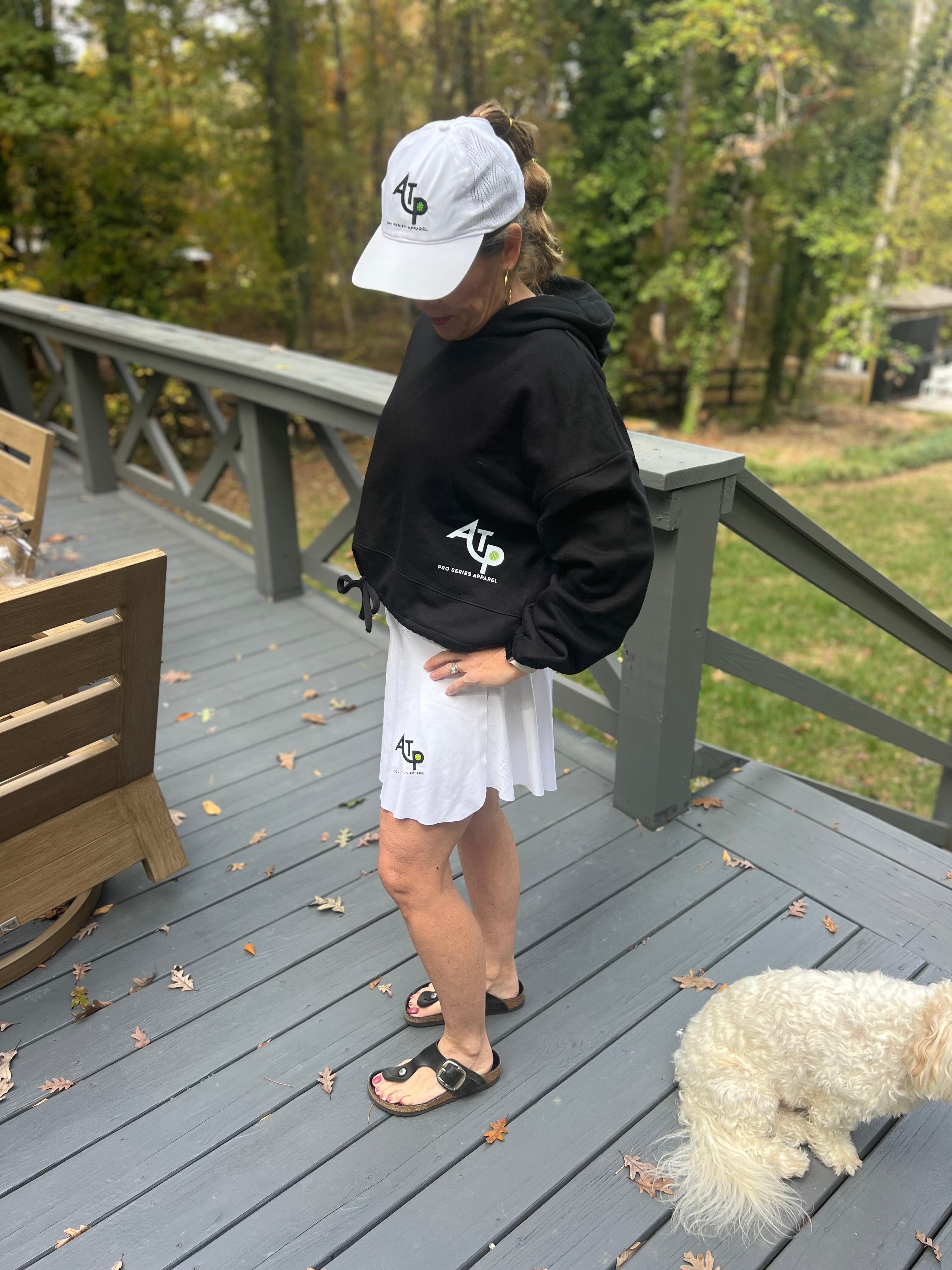 Lady's Performance Crossover High Waisted Mid length flowy Skorts with Pockets