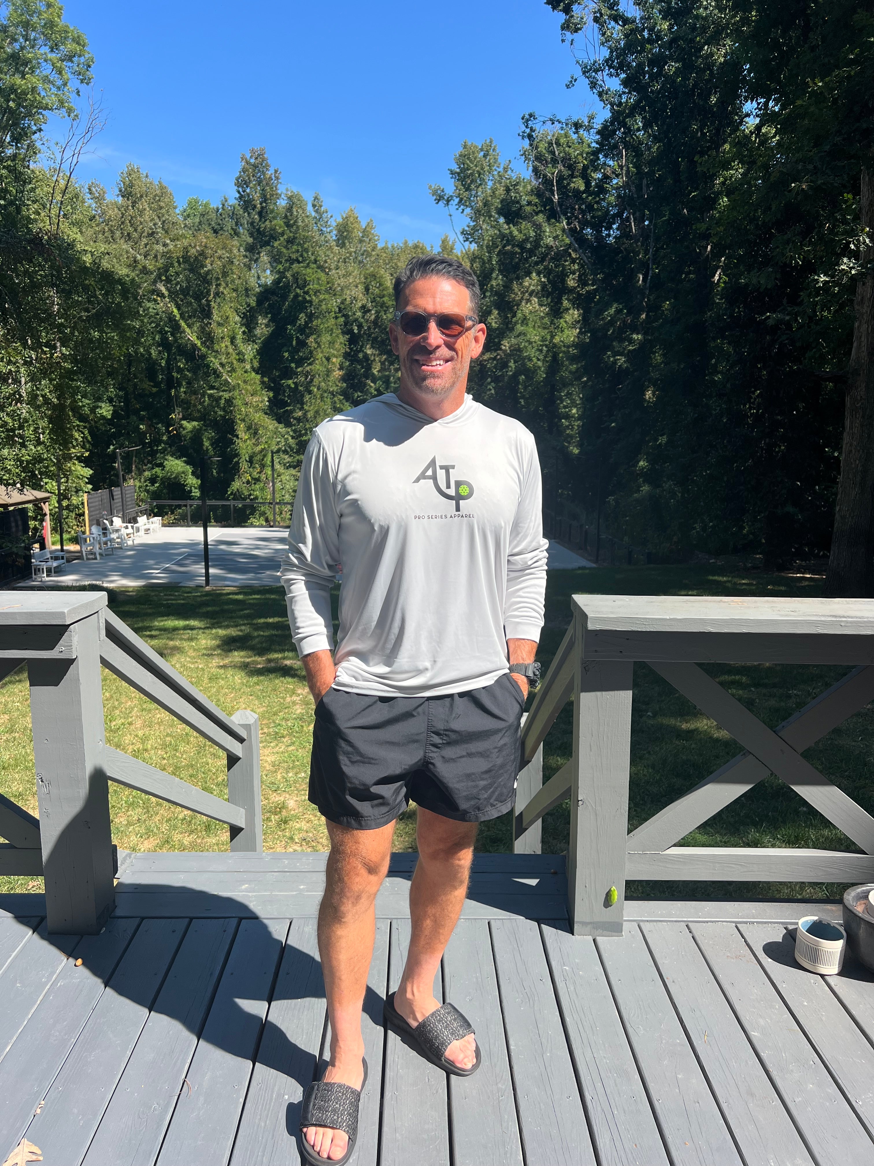 Unisex Long Sleeve Performance Hoodie, QDT, UPF50+