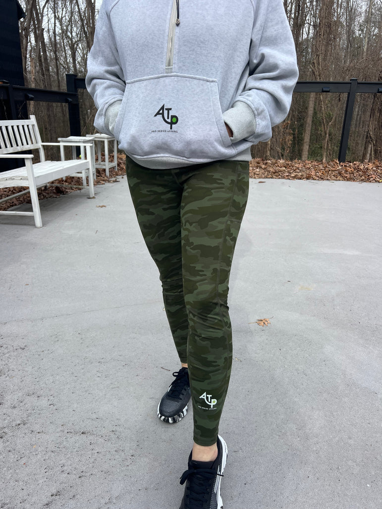 Lady's 1/2 Zip  Relaxed Hoodie with Pockets