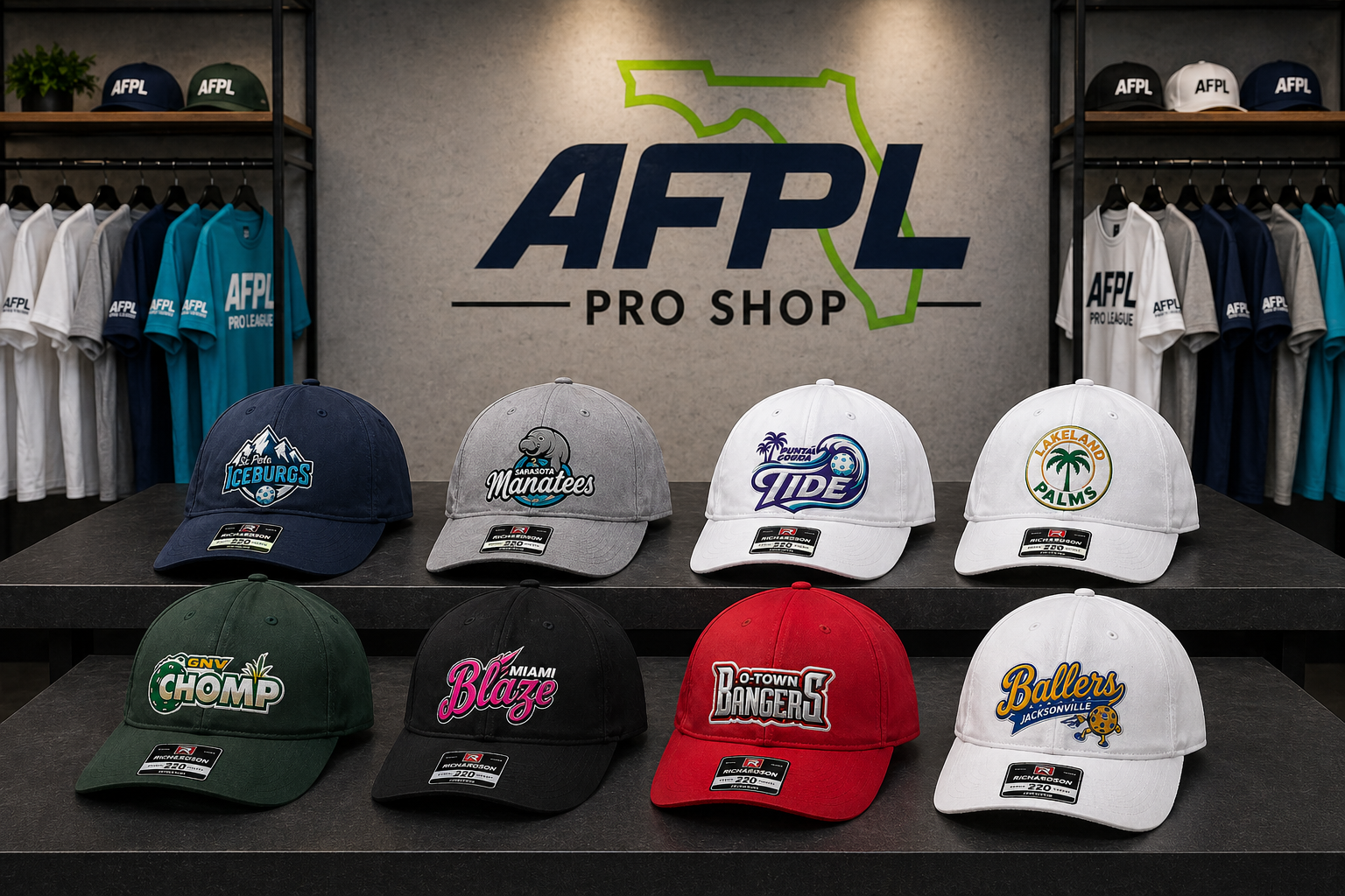 AFPL Official Team Performance Hats - Richardson 220