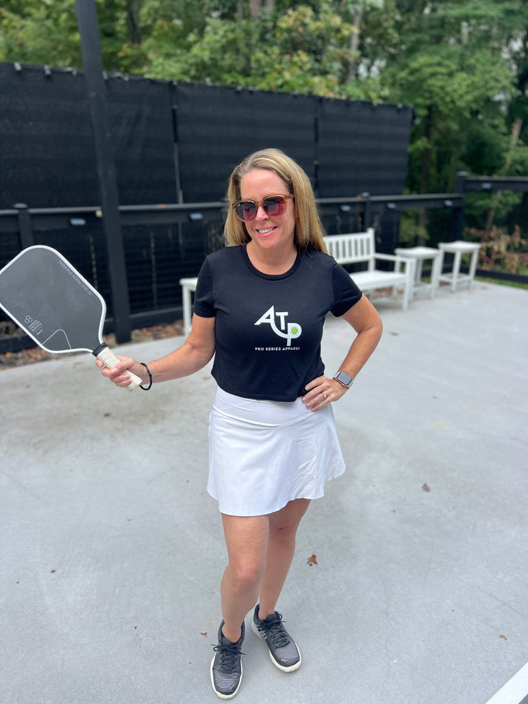 Lady’s Performance Blend Crop Tee