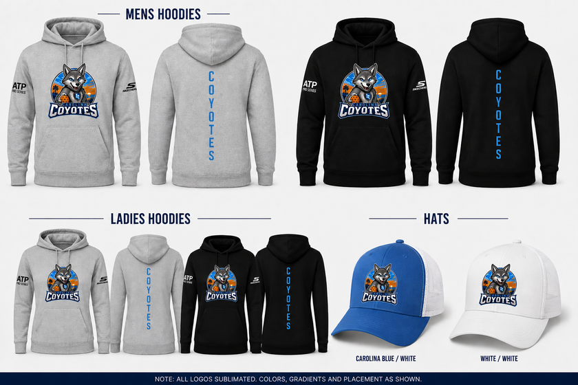 Carolina Coyotes Team Hoodies