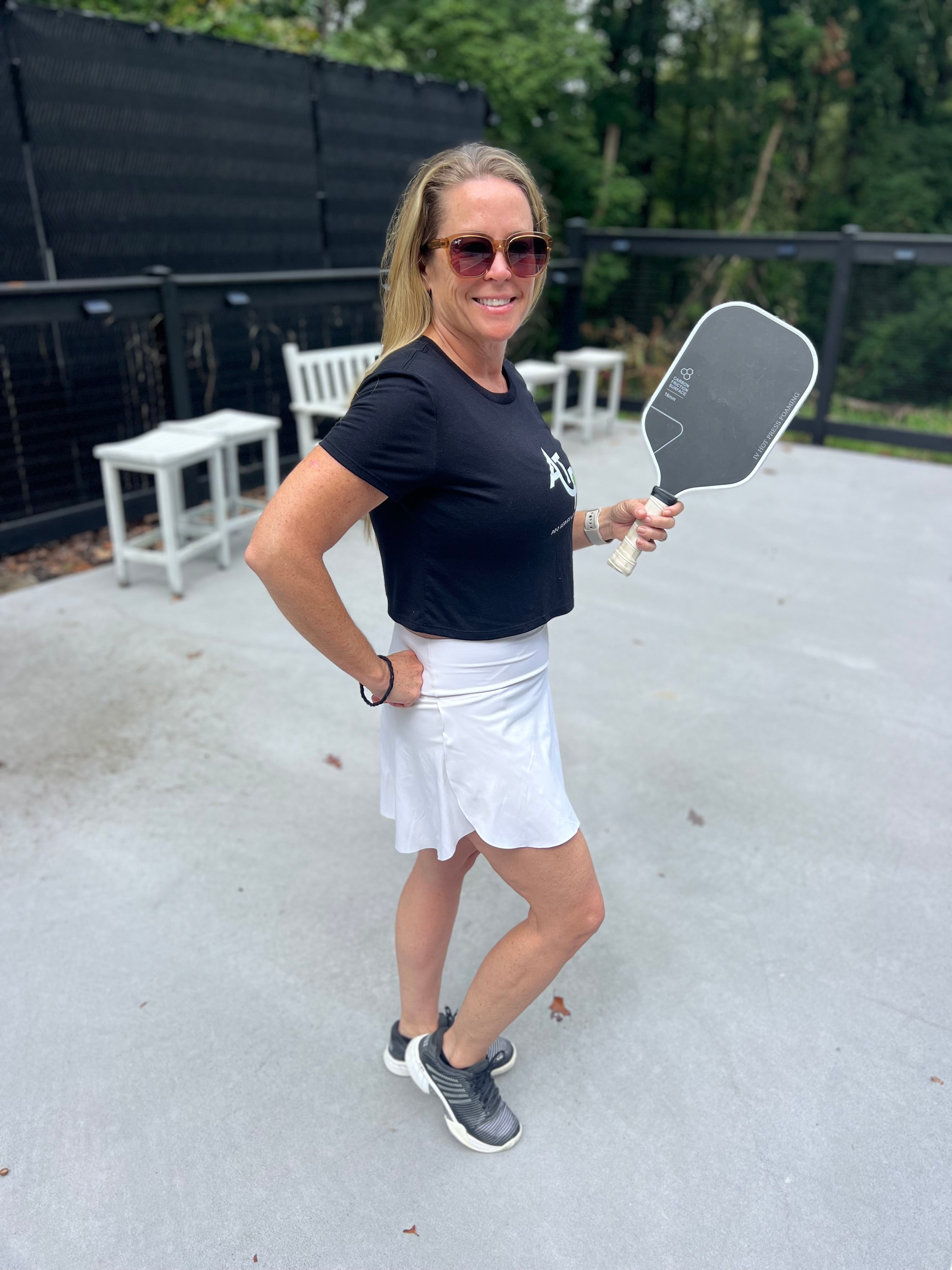 Lady’s Performance Blend Crop Tee