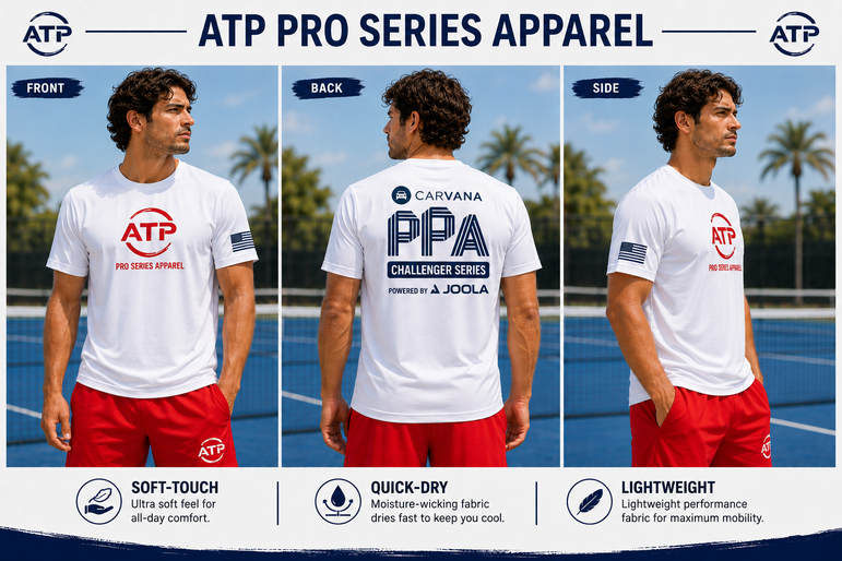 ATP Men’s All American Performance Tshirt Bundle (3-Pack)