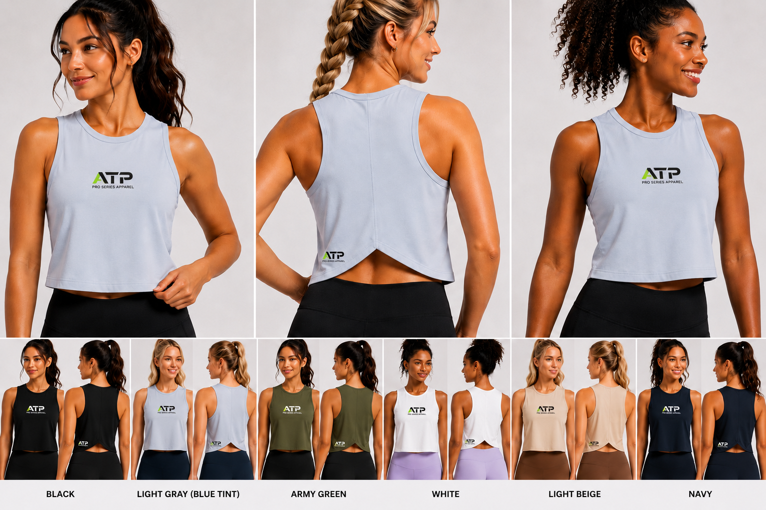 Lady’s Crop Tank with V-Back