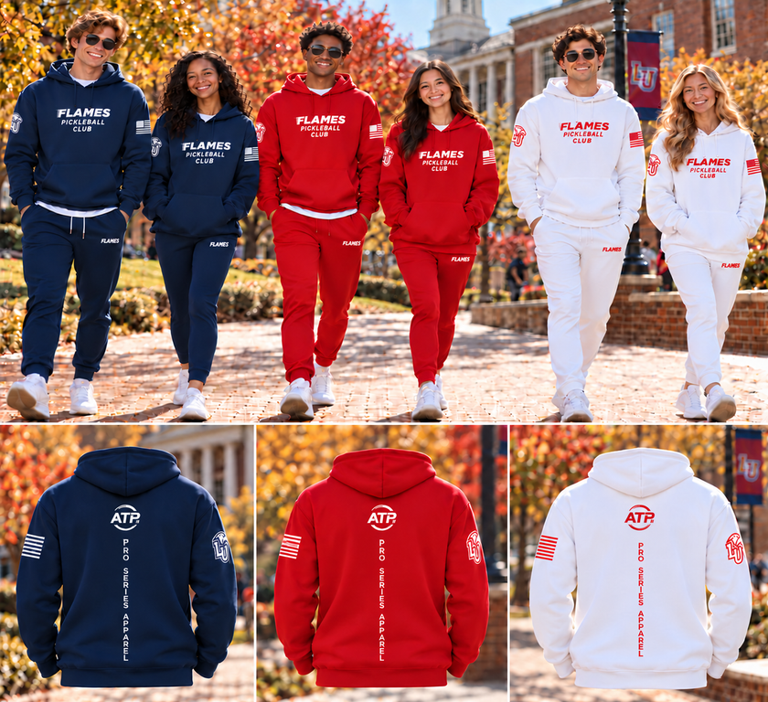 Liberty Flames Pickleball Official Hoodie