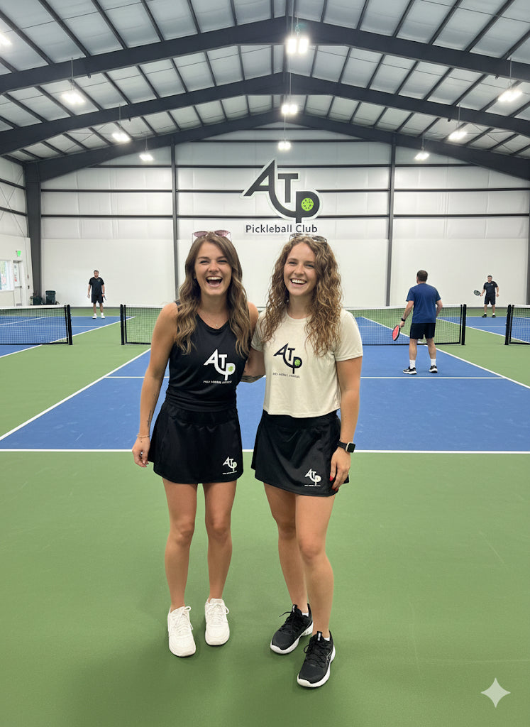 Lady's Performance High Waisted flat front short length skorts with pockets