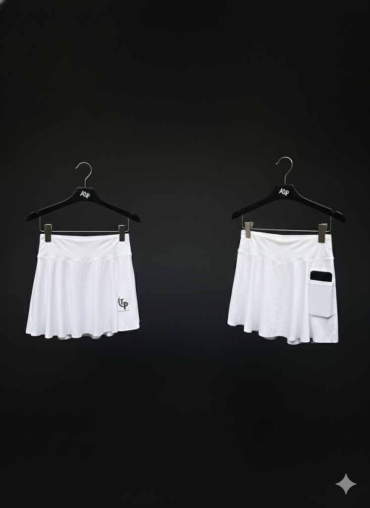 Lady's Performance Crossover High Waisted Mid length flowy Skorts with Pockets