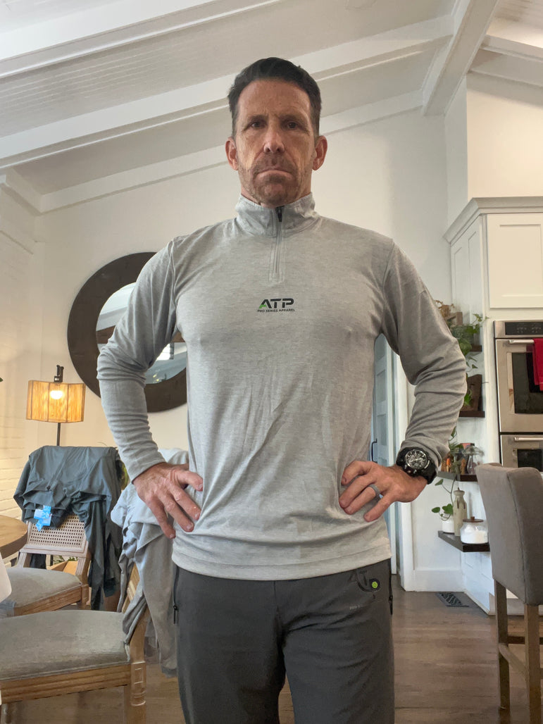 Men’s 1/4 Zip Performance Long Sleeve Shirt