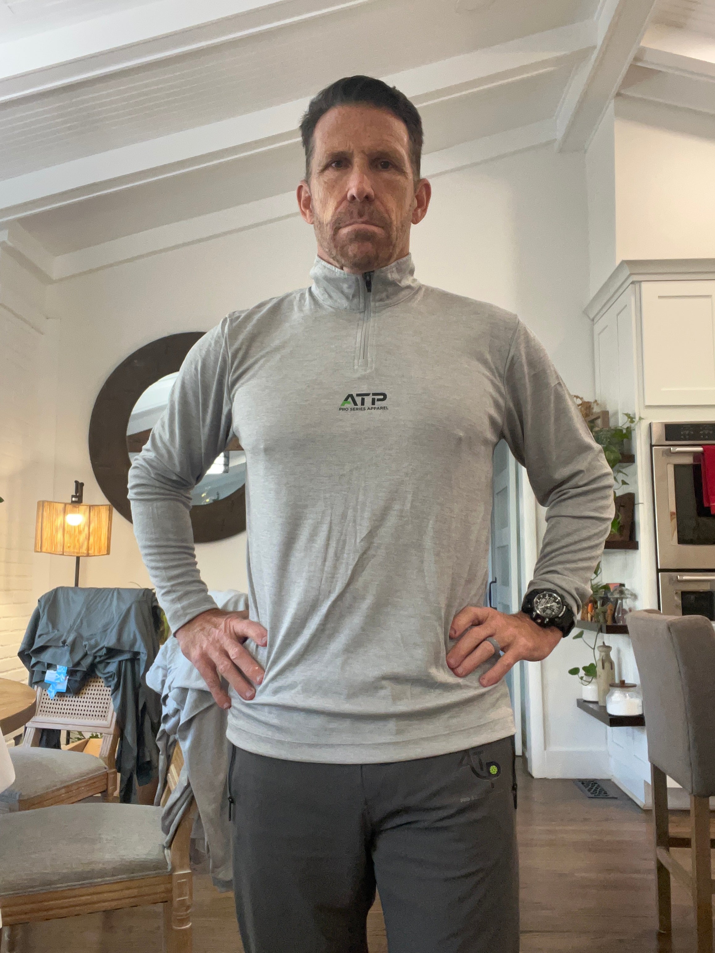 Men’s 1/4 Zip Performance Long Sleeve Shirt